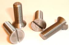 Image of 1/4" BSF x 1/2" Long Steel Countersunk Screws - Quantity 10 Items