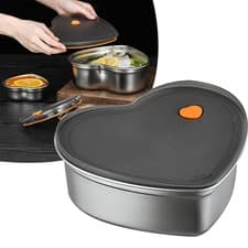 Image of Stainless Steel Food Container Airtight Multifunctional Meal Prep Food Container