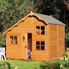 Image of Rowlinson Playaway Swiss Cottage Wooden Playhouse