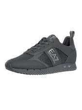 Image of EA7 Men's Athletic Logo Mesh Trainers, Grey