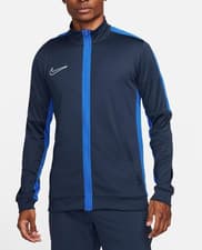 Image of Nike Track Jacket Dri Fit Mens Full Zip Academy 23 Obsidian Royal DR1681 Genuine