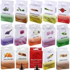 Image of Elements Incense Cones Joss White Sage, Patchouli, Lavender - Buy 3 Get 1 Free