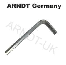 Image of ARNDT Hex Allen Key ZINC PLATED CrV Steel Alan Alen Hexagonal Keys 911-C GERMANY