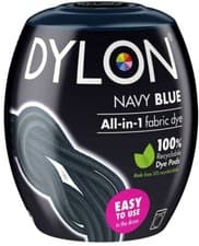 Image of 22 Colours Dylon Fabric & Clothes Dye, Dylon Machine / Hand Dye Black, Navy Blue