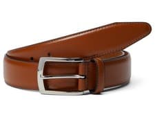 Image of Mens Feather Edge Belt Tan 34
