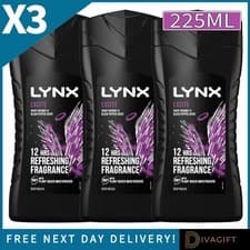 Image of 3 x LYNX EXCITE 225ML 12-HR REFRESHING FRAGRANCE SHOWER GEL BODY WASH FOR MEN