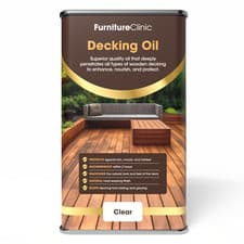 Image of Clear Decking Oil 5L Restore & Enhance Wood Deck UV Protection & Quick Drying