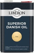 Image of Superior Danish Oil Liberon 5 Litre Brings out the Natural Grain of the Timber