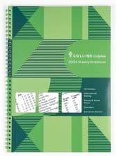 Image of Collins Colplan 2024 Diary A4 Weekly Notebook Green Business Planner & Organiser