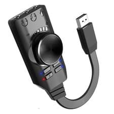Image of USB Sound Card External Sound Virtual 7.1 Channel Sound Card Audio Adapter