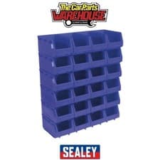 Image of Sealey TPS324B Plastic Storage Bin 150 x 240 x 130mm, Blue - Pack of 24