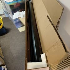 Image of 57inch Portable Projector Screens Home Cinema Manual Pull Down Screen