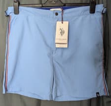 Image of U.S Polo Assn - Swimming shorts - Baby Blue - Mens -  Medium - W37.40" - BNWT