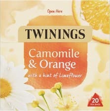 Image of Twinings Camomile and Orange Herbal Tea bags 20 Tea bags | Fast free shipping