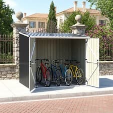 Image of Bicycle Shed 7.6x6.8ft 5x6.8ft Bike Storage Sheds Outdoor with Bike Lane Parking
