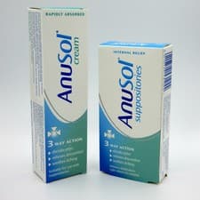 Image of Anusol Suppositories Haemorrhoids Piles Treatment 3 Way Action