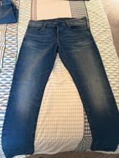 Image of G Star Raw 3301 Men’s Straight Leg Jeans Blue Size W35 L34
