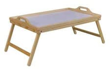 Image of AIDAPT FOLDING WOODEN BED TRAY ADJUSTABLE NATURAL WOOD Free Shipping UK