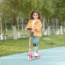 Image of Scooter for Kids, Folding Light up Kick Scooter with Adjustable Handle