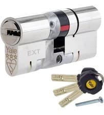 Image of Yale Platinum 3 Star Euro Cylinder Lock 40/40 (80mm) Nickel (Composite Door Lock