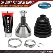 Image of 1x CV Joint Kit Front Outer for Audi A1 GBA VW Polo VI T-Cross Seat Arona Skoda