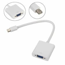 Image of Thunderbolt Mini Display Port DP to VGA Cable Adapter For APPLE Macbook iMac