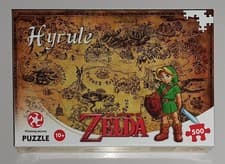 Image of The Legend of Zelda Map of Hyrule Field Jigsaw Puzzle NEW SEALED 500 Pieces