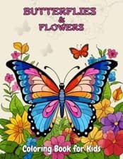 Image of Butterflies and Flowers Coloring Book Enchanting Style Coloring Pages of Diff...