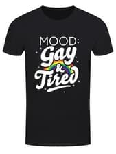 Image of Mood: Gay & Tired Men's Black T-Shirt
