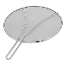 Image of 13Inch Stainless Steel Fine Mesh Splatter Screen with Resting Feet Kitchen6588