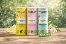 Image of Weleda Deodorant Stick Citrus | Sensitive | Eucalyptus | No Alcohol Pack of 3