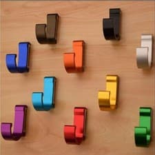 Image of Aluminum Colorful Wall Mounted Coat Robe Hooks Clothes Bag Towel Hanger Hook