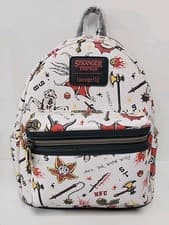 Image of Loungefly Stranger Things Hellfire Club Mini Backpack Rare D&D Demogorgon *NEW*