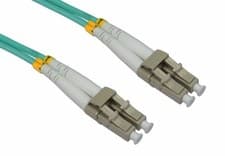 Image of 15m OM3 Fibre Optic Cable LC to LC Duplex Network Lead MM Patch LSZH Cable