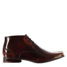 Image of Firetrap Mens Wesley Boots Mid Top Casual Lace Up Cushioned Fit Rubber Sole