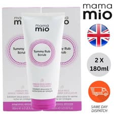 Image of 2 X 180ml Mama Mio Tummy Rub Scrub Omega Rich Gentle for Dry Skin