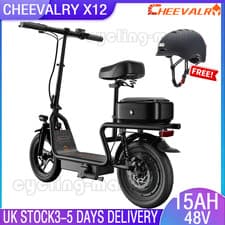 Image of NEW 500W CHEEVALRY X12 Electric Scooter 48V 15Ah 14'' City Coummuter E-Scooter