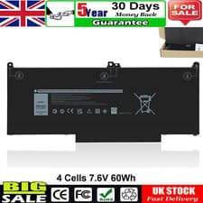 Image of Laptop Battery For Dell Latitude 5300 7300 7400 60Wh 4Cell 5VC2M N2K62 MXV9V NEW