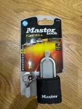 Image of Master Lock M115DLF Excell H/Duty Waterproof Laminated Steel shackle Padlock 49m