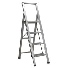 Image of Sealey Professional Folding Step Ladder Aluminium 4 Steps 150kg Capacity APSL4