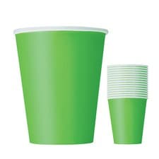 Image of 9oz / 12oz Solid Colour Paper Cups for Hot Drinks & Water Disposable Party Cups