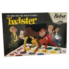 Image of New Twister Game Retro Series Party Fun. Game Student Hasbro New Sealed RRP£34