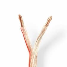 Image of 100m 2x6mm² Speaker Cable Transparent Twin Loudspeaker Wire Car Home Audio Hifi