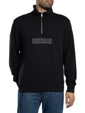 Image of Napapijri Men's Box Logo Zip Fleece, Black
