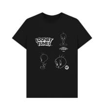 Image of PREMIUM OFFICIAL Looney Tunes Tweety 80th Outline Unisex T-Shirt