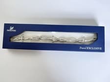 Image of SWAROVSKI Rhodium Plated Clear Crystal Infinity Bracelet + Extra Link