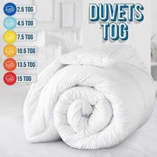 Image of ANTI ALLERGY DUVET QUILT 2.5 4.5 7.5 10.5 13.5 15 TOG SINGLE DOUBLE KING SIZE UK