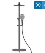 Image of Wickes Supremo Thermostatic Mixer Shower - Matt Black