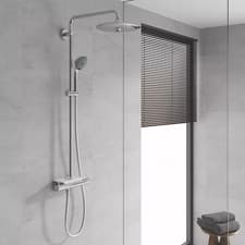 Image of Grohe Vitalio Joy System 260 Shower with Thermostat and Easy Reach Tray FREEPOST