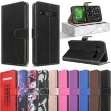 Image of For DORO 1380 Case, Slim Leather Wallet Flip Shockproof Stand Phone Cover
